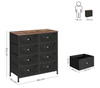 Industrial Chest Drawers Vintage Storage Sideboard Rustic Metal Side Cabinet