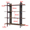 3/4/5 Tier Industrial Shelving Unit Display Stand Book Shelf Wooden Rack Storage