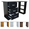 Computer Desk 3 Drawer PC Dressing Table Black White Beech Dark Walnut Redstone