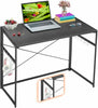 Folding Computer Desk Solid Black Modern Design Home Office Workstation 31.5"
