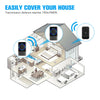 Wireless Door Bell Doorbell Wall Plug-in Chime Remote 300M 45 Tune Waterproof UK