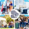 8Pcs Packing Cubes Luggage Storage Organiser Travel Compression Suitcase Bags UK