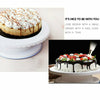 Cake Decorating Turntable Set icing nozzles Spatula Display Stand Rotating Kit