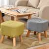 Large Square Pouffe Padded Footstool Sofa Armchair Footrest Ottoman Pine Wood.