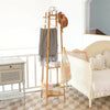 Wooden Clothes Rail Bedroom Coat Stand Home Shop Dress Hat Hanging Display Stand