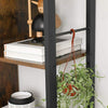 Large Industrial Bookcase Vintage Storage Unit Rustic Metal Cabinet Tall Display