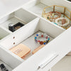 Modern Dressing Table Sliding Mirror Makeup Jewelry Desk w/ Shelf&Drawer Bedroom