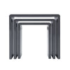 Nest of Tables Set of 3 Nesting Tables High Gloss Coffee Table MDF Wood End Side