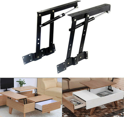 2PCS Coffee Table Hinge Lifting Up Top Table Furniture Lift Frame Tool 50kg Load