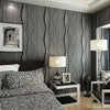 10M 3D Stripe Curve Wall Paper Non-Woven Wallpaper Roll Bedroom Background Decor