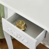 Dressing Table 4 Drawer Mirror Stool Set Makeup Vanity Bedroom White / Black UK