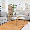 Bamboo Floor Mat 150 x 240cm Coffee Table Rug Floor Carpet W/ Non-Slip Backing