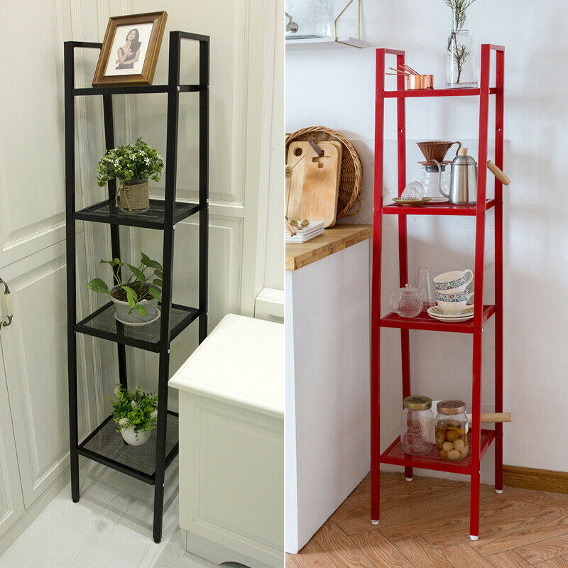 5 Tier Industrial Metal Display Book Storage Shelving Unit Bookcase Bookshelf UK