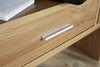 Contemporary Oak Regis Hallway 2 Drawer Extending Console Study Desk