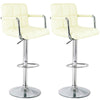 Miami Bar Stools Faux Leather Gas Lift Modern Breakfast Kitchen Barstool Swivel