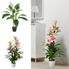 Outdoor Lily Azalea Flower Fake Plants Flowers Artificial Garden Decor With Pot