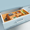 Bamboo Expandable Organiser Drawer Inserts Wooden Storage Holder Office