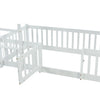 3FT Bunk Beds Kids Toddlers High Sleeper Wooden Bed Frame White Solid Pine Wood