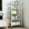 2-5 Tier Metal Vegetable Fruit Rack Stand Storage Holder Kitchen Corner Shelf