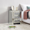 Mirrored Glass Bedside Table Nightstand Storage Cabinet Chest of 2/3 Drawers UK