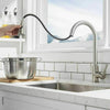 Kitchen Sink Mixer Tap Fauce Swivel Spout Pull Out Spray Single Lever Basin Mono
