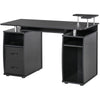 Computer Office Desk Table Workstation w/ Keyboard Tray, Drawer, Black