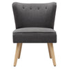 Scallop Back Armchair Lotus Petal Tub Seat Lounge Occasional Accent Sofa Chair
