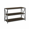 Industrial Console Table Hallway Furniture 3 Tier Bookcase Display Unit Metal