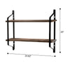 2Tier Vintage Wall Unit Floating Hanging Shelf for Kitchen, Living Room Bedroom