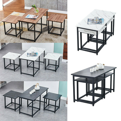 Set of 3 Nesting Table Coffee Table Set Nested Tables Side Table for Living Room