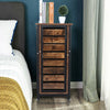 Retro Industrial Bedside Table Night Stand Storage Cabinet - Living Room Bedroom