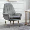 Occasional Chair Accent Chair High Back Armchair Sofa Bedroom Living Room Grey
