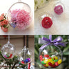 Clear Plastic Fillable Christmas Tree Ball Ornament Craft Sphere Baubles Wedding