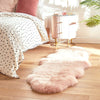 Genuine Sheepskin Rug | Real Luxurious Soft Sheep Fur | Pink 180 x 60cm
