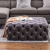 100cm Extra Large Velvet Coffee Table Footstool Pouffe Seat Ottoman