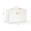 4 Layers Large Jewellery Makeup Box Storage Organiser with Drawers Luxury Case