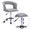 1x office chair desk chair adjustable linen roll stool swivel stool with armrest