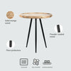 Side Table Round Tri Pin Small Bedside Living Room Coffee Indoor Circular Wooden