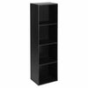 FREE STANDING CUBE 2 3 4 TIER WOODEN BOOKCASE STORAGE SHELF UNIT DISPLAY WOOD