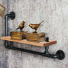 Industrial Pipe Wooden Wall Shelf Hanging Mounted Shelves Rustic Display Un