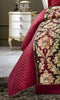 Jacquard Bedspread 3 Piece Heavy Quilted Comforter Set Floral Pattern Bed Throw