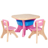Kids Table Chair Set Children Toddler Study Painting Desk Home School W/ Drawers