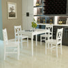 4 Colors Solid Pine Wood Dining table and 2/4 chairs Set Home Kitchen Furniture