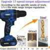21V Electric Cordless Combi Drill with Tail Hammer Screwdriver Li-Ion Battery