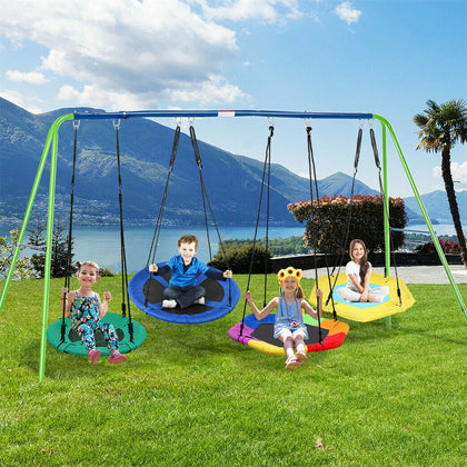 60-100cm Giant Nest Rope Hanging Tree Swing Seat Kids Garden Backyard Playground
