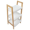 3 Tiers Ladder Book Shelf Bookcase Wooden Storage Stand Plant Display Rack Unit