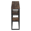 Moroccan Industrial Console Table Bookshelf Rustic Wood Shelf Hallway Side Table