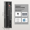 Gun Cabinet Rifle Safe w/ Digital Keypad & Lock for 3 Rifles and 4 Pistols