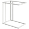 Mobile Side Table, C Shaped Sofa End Table, Coffee Snack Table for Living Room