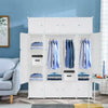 Cube DIY Plastic Storage Wardrobe Shoe Organizer Shelves Unit Hanging Cabinet UK